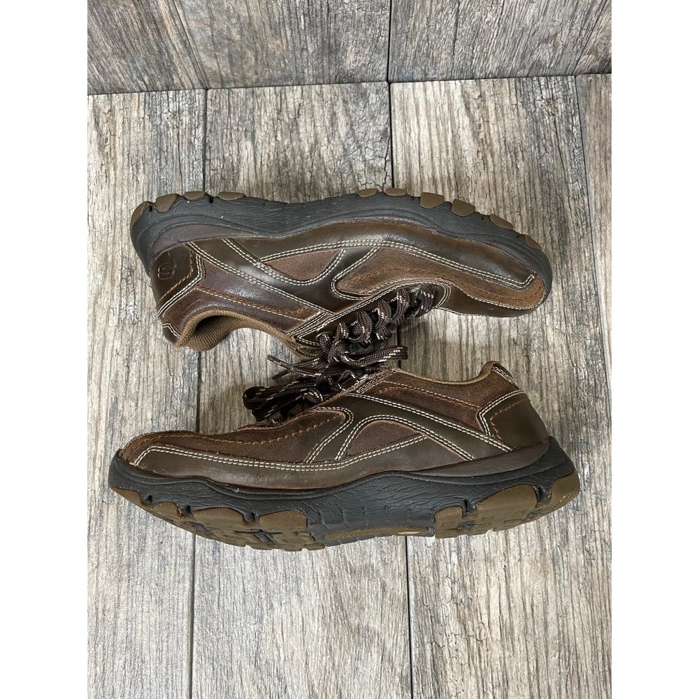 SKECHERS RELAXED FIT Memory Foam Leather Upper Casual Mens Shoes size 8 - Picture 5 of 12